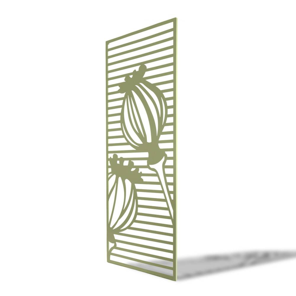Nortène - Panneau en métal Deco Panel vert olive - 0,60 x 1,50 m - pose murale ou sur sol meuble Nortene - Image 2