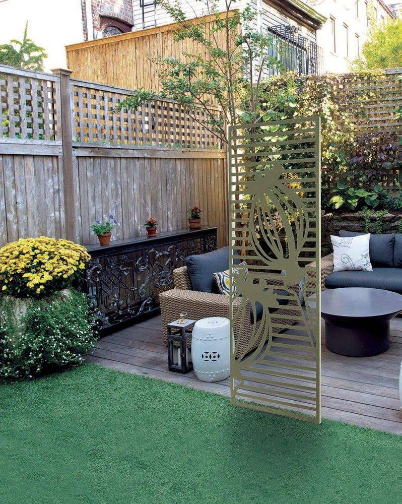 Nortène - Panneau en métal Deco Panel vert olive - 0,60 x 1,50 m - pose murale ou sur sol meuble Nortene - Image 5