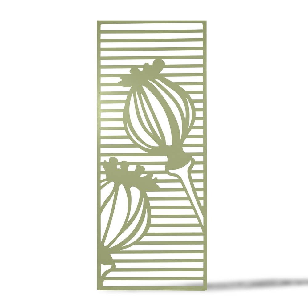 Nortène - Panneau en métal Deco Panel vert olive - 0,60 x 1,50 m - pose murale ou sur sol meuble Nortene - Image 4