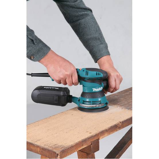 Ponceuse excentrique 300W Ø125 MM - MAKITA - avec 1 Abrasif - MakPac - BO5041J - Image 4