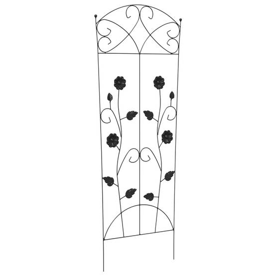 Clôture Décorative Acier Noir Lot de 3 Treillis pour Jardin et Terrasse 112x40cm - ComfortXL Outdoor Living - Image 5