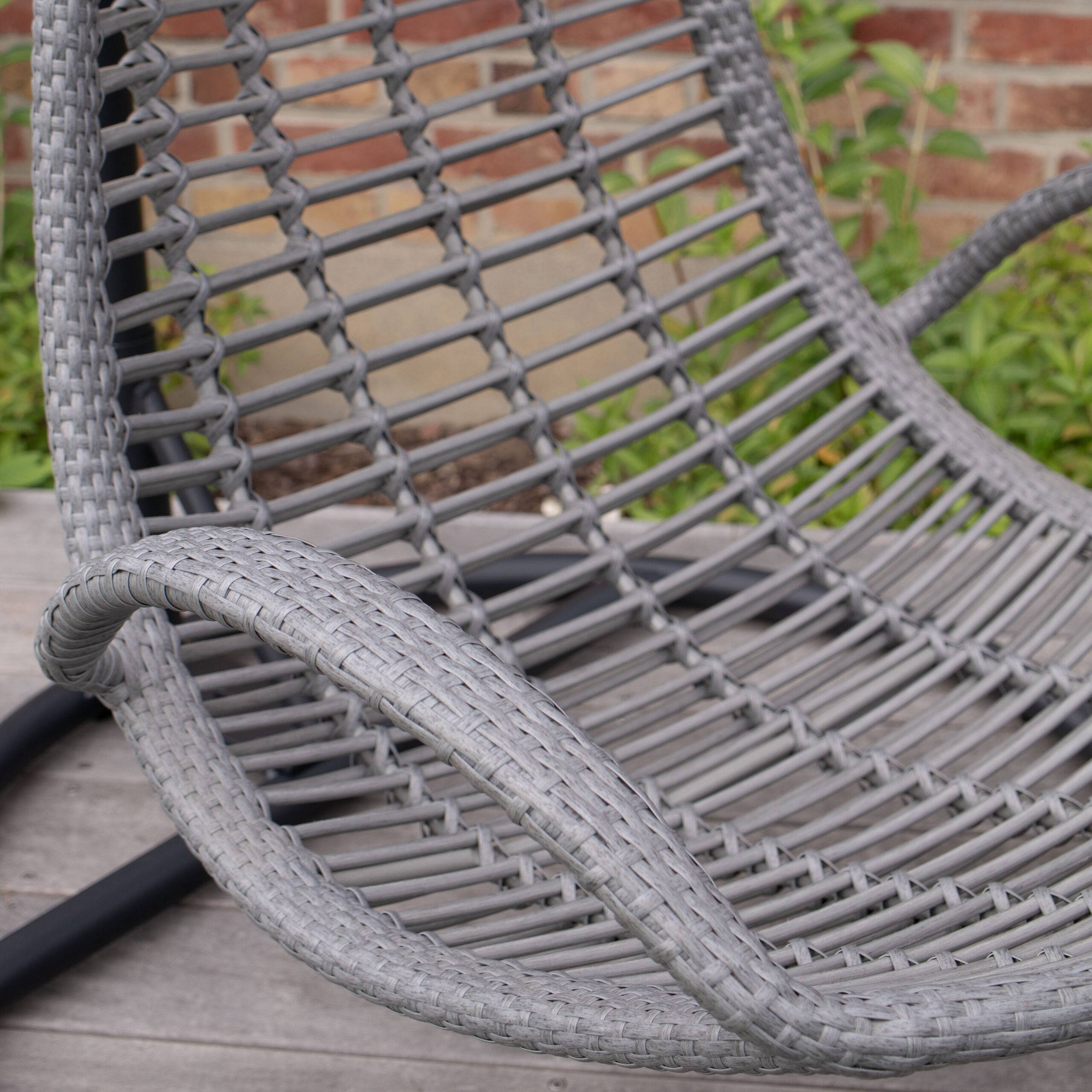 Wilsa Garden - Fauteuil suspendu Noir BAYA - Imagen 4