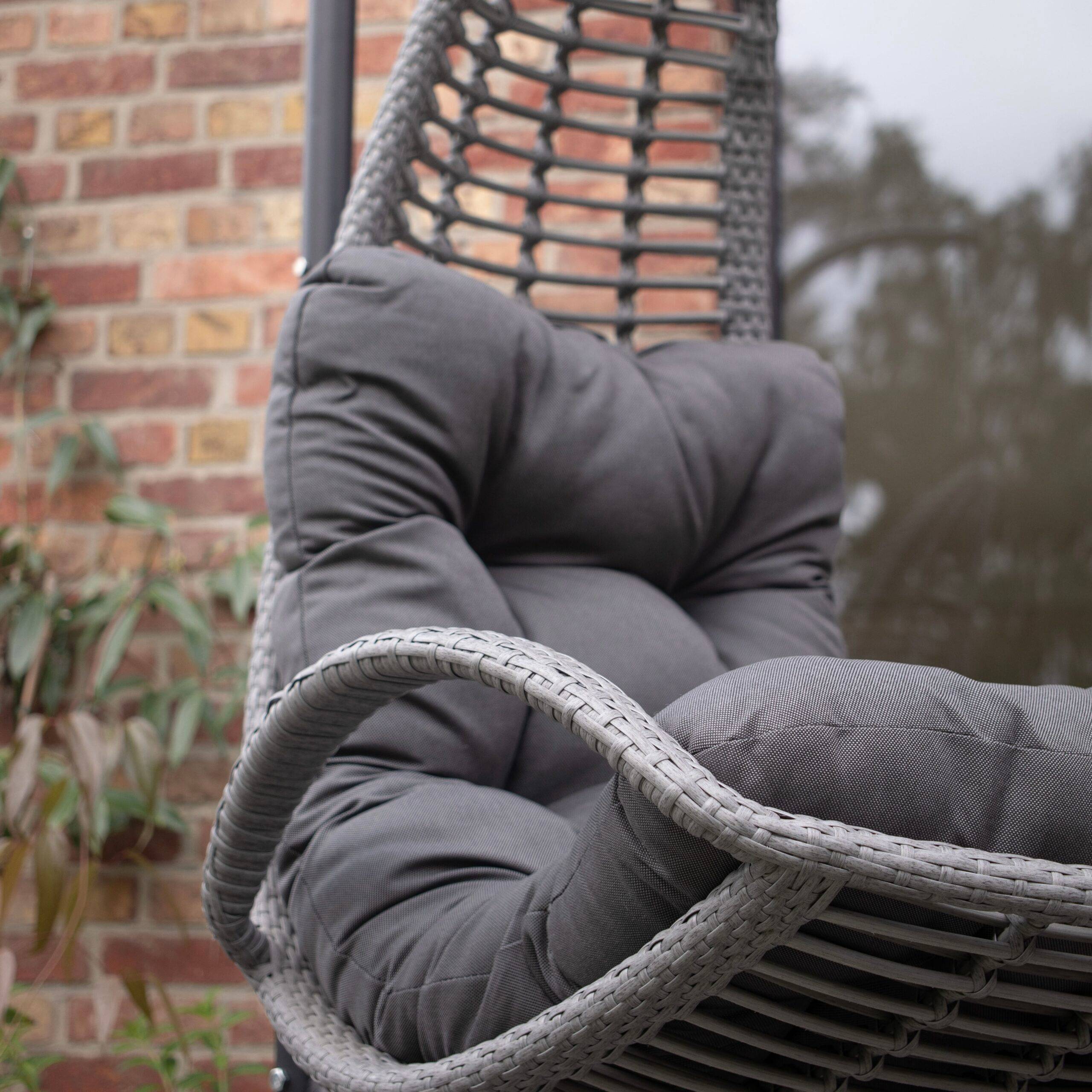 Wilsa Garden - Fauteuil suspendu Noir BAYA - Imagen 3