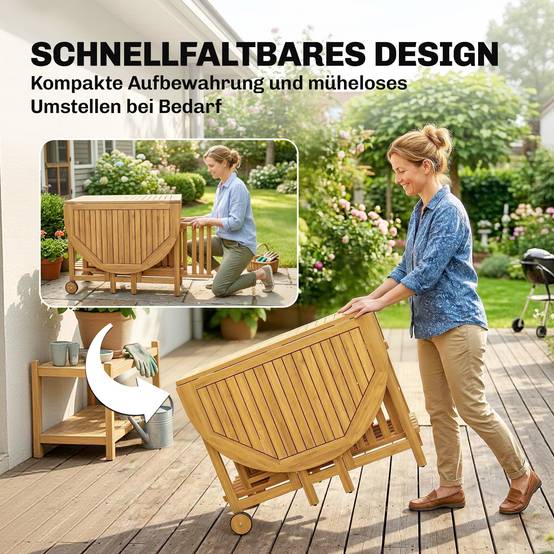 Salon de jardin bois d'acacia naturel 150 x 90 x 74 cm - PANGIVO - Image 7