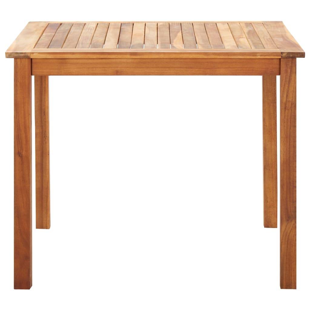 Mobilier à dîner 5 pcs | Mobilier d'extérieur résine tressée et bois d'acacia gris Maison Chic - Image 3