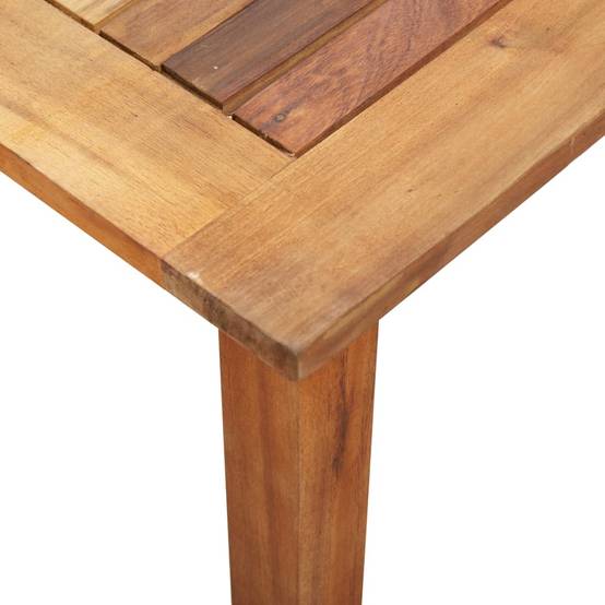 Mobilier à dîner 5 pcs | Mobilier d'extérieur résine tressée et bois d'acacia gris Maison Chic - Image 5