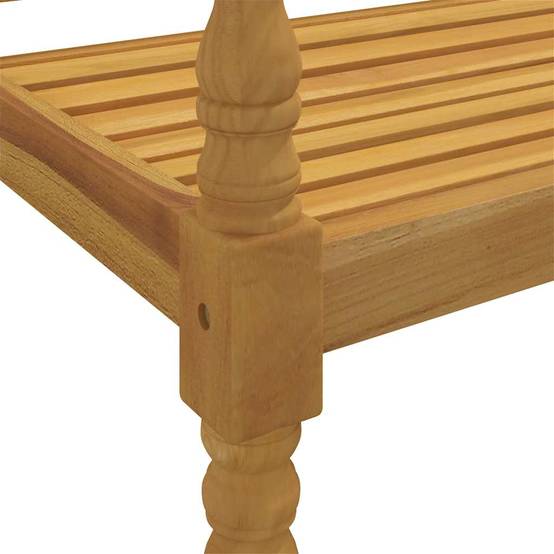 PANGIVO - Banc de jardin bois de teck crème 150 x 51.5 x 84 cm - PANGIVO - Image 6