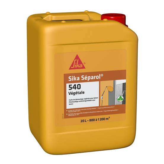 Huile de démoulage différé 20 L Séparol-540 Végétale - SIKA - 657623 - Image 1