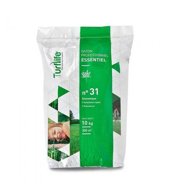 Gazon économique professionnel Turflife n°31 sac 10kg jusqu'à 300m² - Image 1