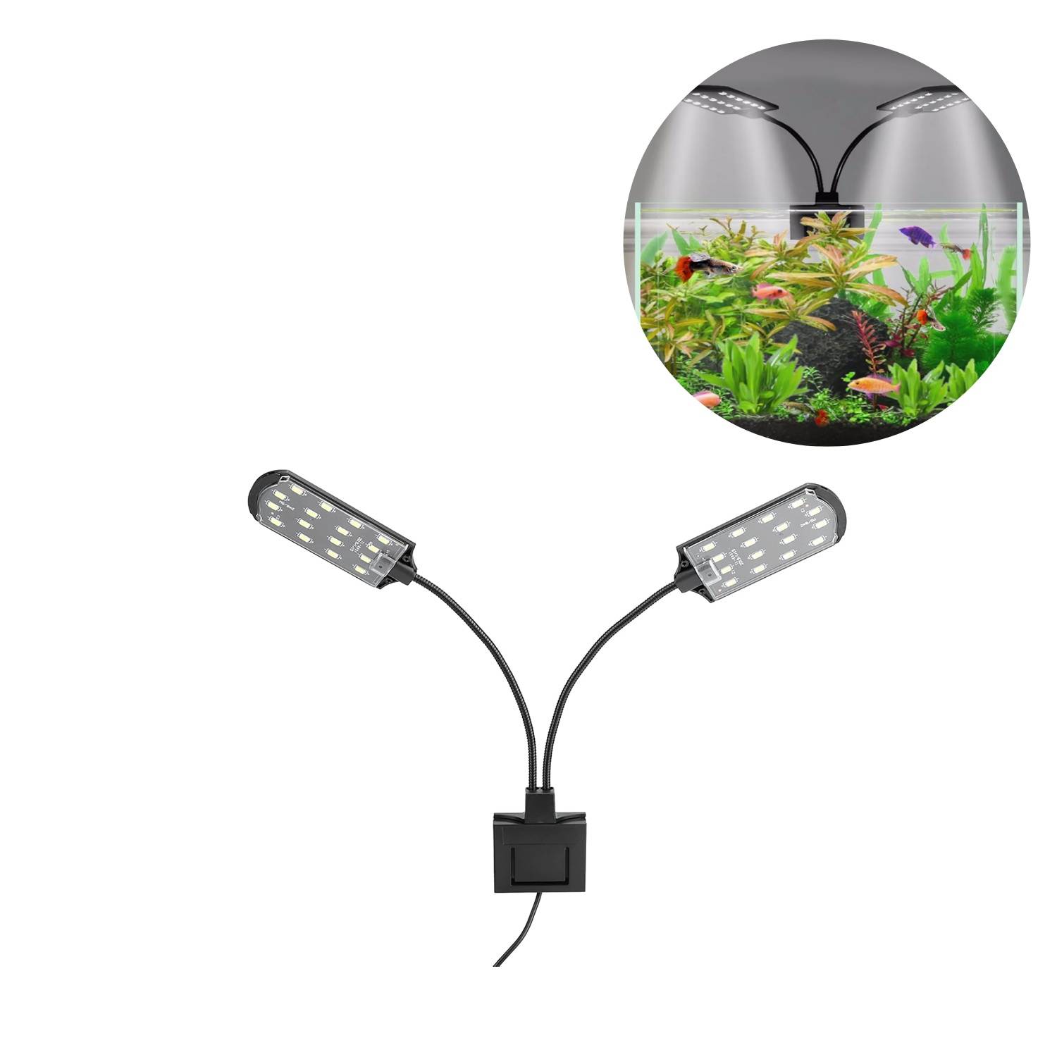 DtopbuyAge - Éclairage Double LED pour Aquarium DtopbuyAge - Image 1