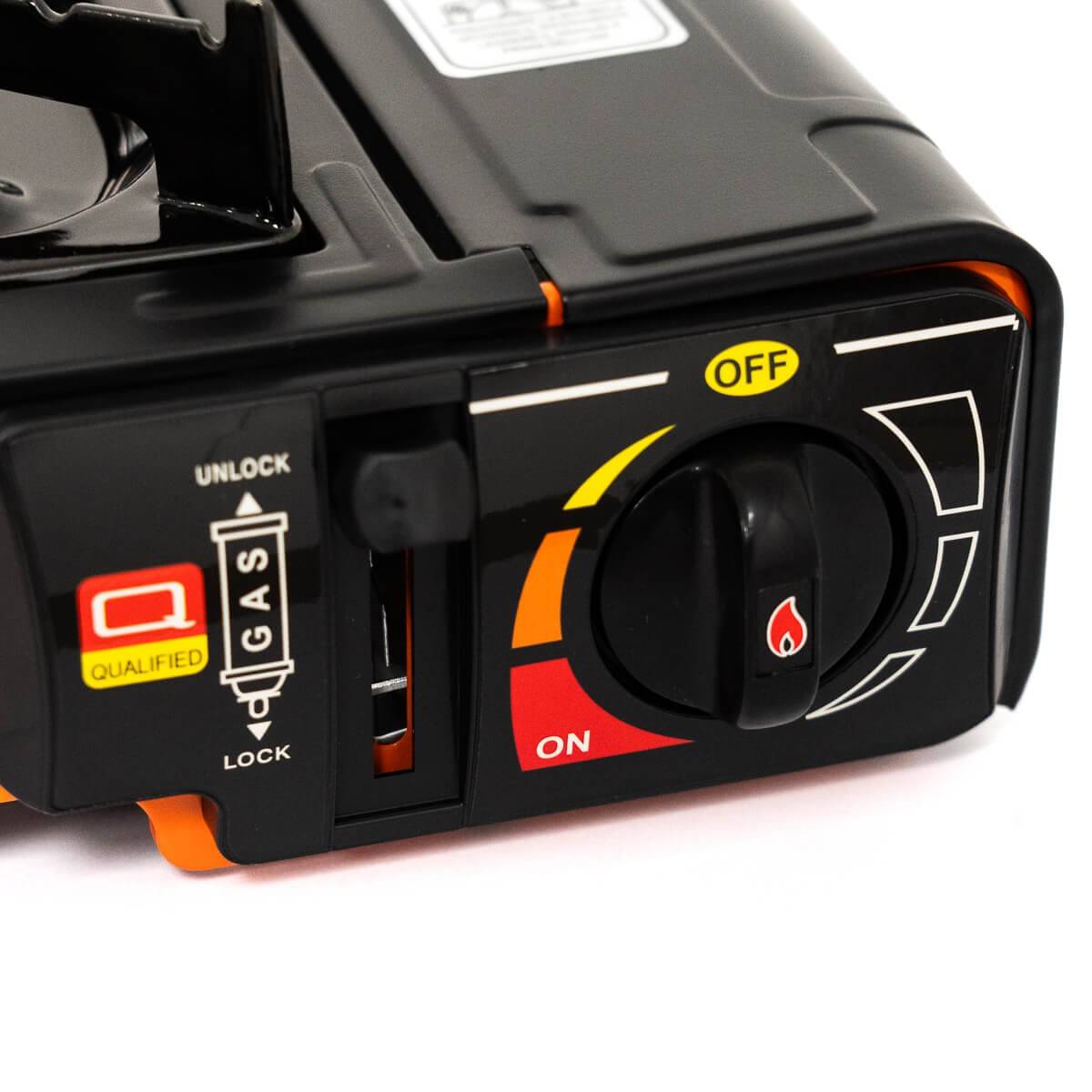 Rechaud gaz portable 2200W Allumage piezo Mallette de transport Camping - Imagen 10