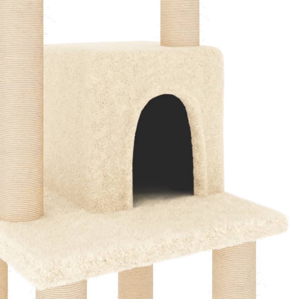 Vidaxl - Arbre à chat avec griffoirs en sisal Crème 105 cm vidaXL 171466 - Imagen 4