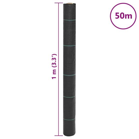 Feutre Géotextile Anti-Herbes 100g/m² pour Allée et Jardin Durable et Perméable 1x50 m - ComfortXL Outdoor Living - Image 8