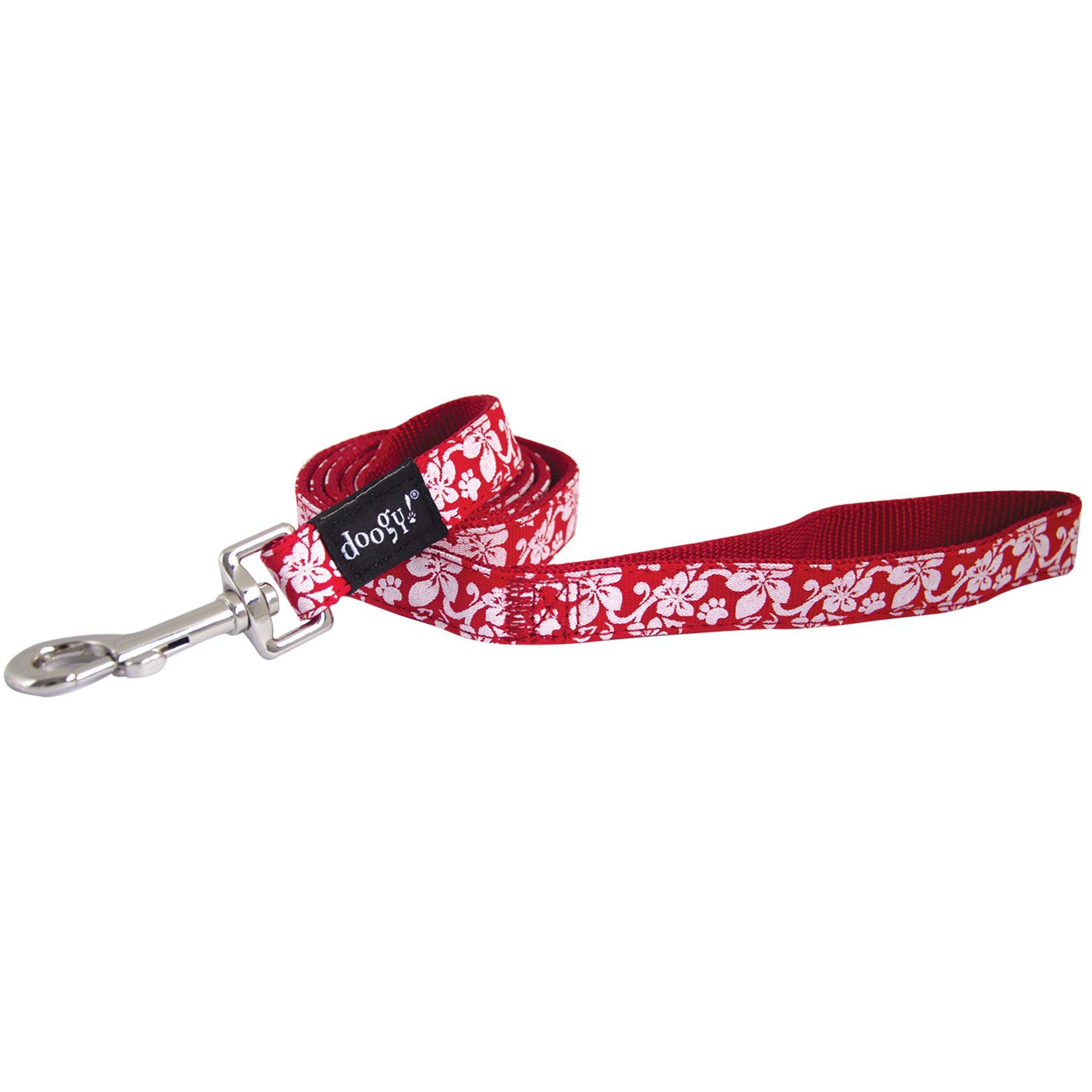 Laisse nylon Tahiti Doogy rouge DOOGY CLASSIC