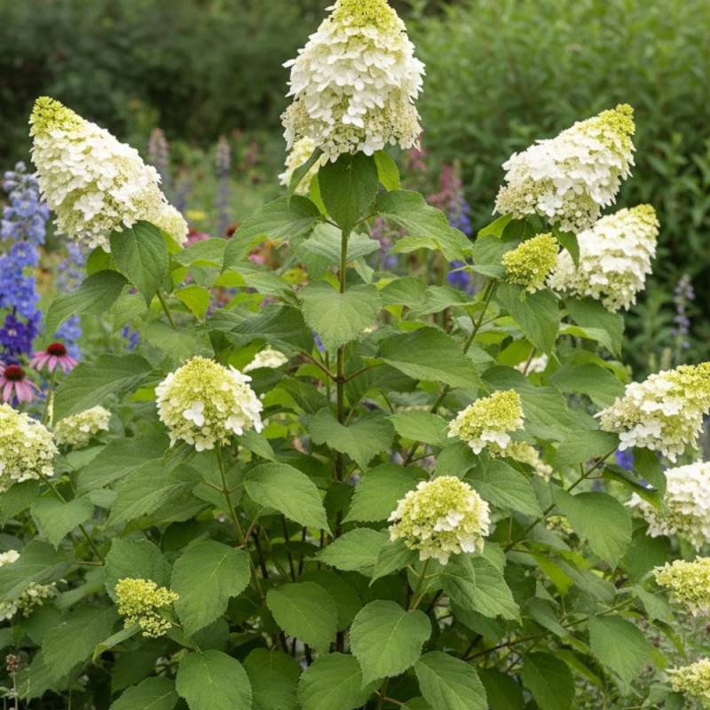 Hortensia paniculata Phantom, Hydrangea paniculata à fleurs Blanche - feuillage Caduc - Pot de 15L - 120/150 cm-  hauteur à maturité De 1,00 m à 1,50 - Imagen 2