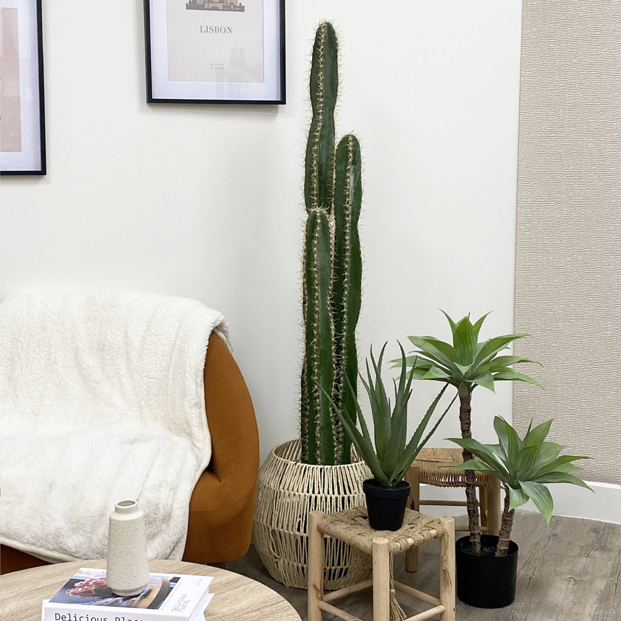 Ligne Deco - Cactus artificiel grande taille 3 troncs 155cm - Image 4