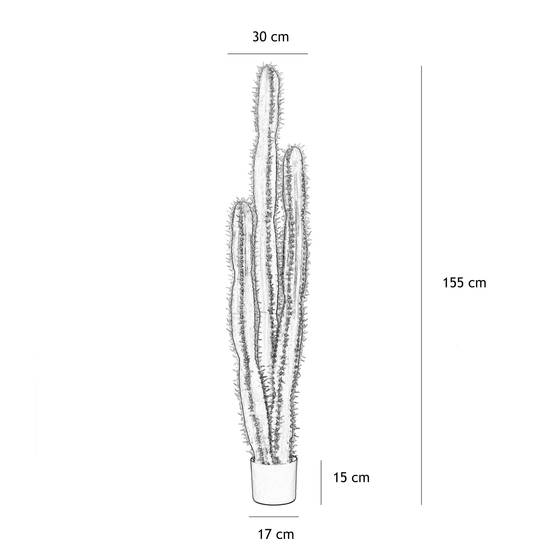 Ligne Deco - Cactus artificiel grande taille 3 troncs 155cm - Image 5