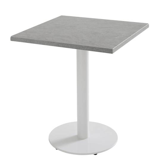 Oviala - Plateau de table carré stratifié 60 x 60 cm béton ciré Haussmann - Oviala - Imagen 5