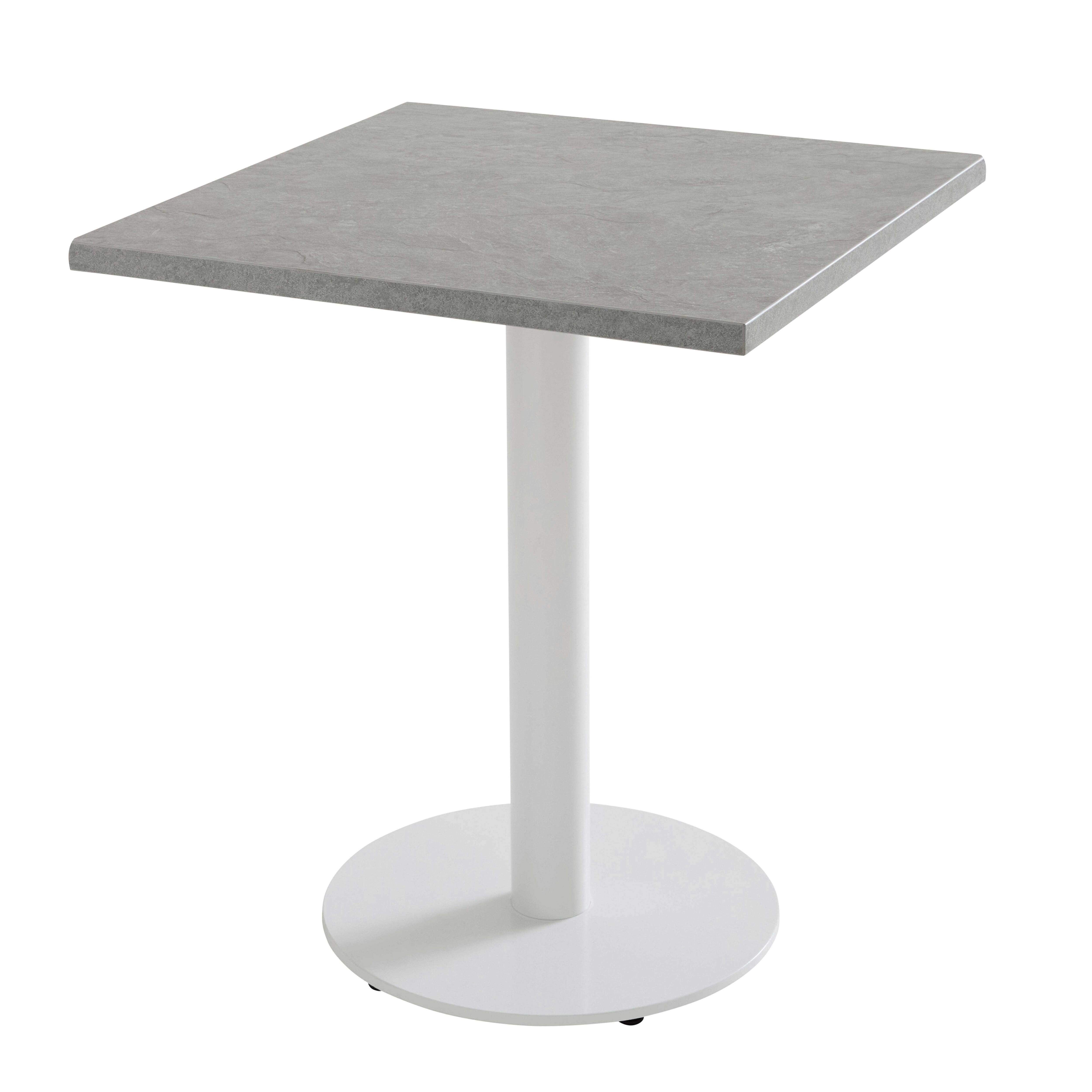 Oviala - Plateau de table carré stratifié 60 x 60 cm béton ciré Haussmann - Oviala - Imagen 5