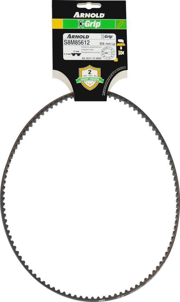 Arnold - Courroie dentée trapézoïdale X-Grip de type 120S8M856 Arnold - Imagen 1