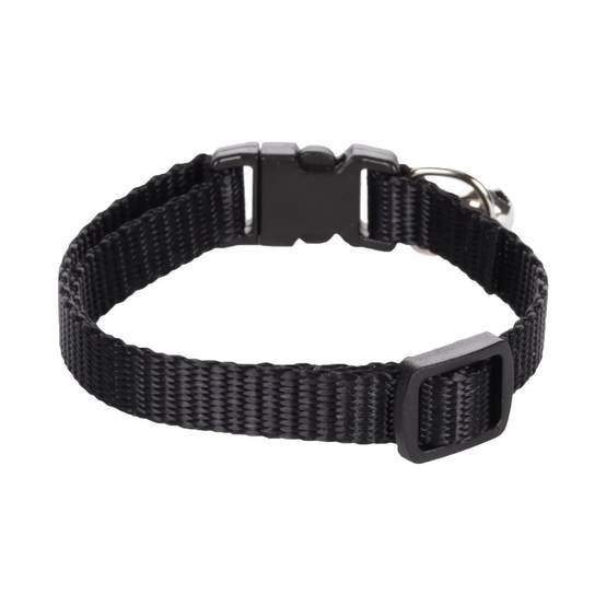 Collier réglable de 19 à 30 cm. noir avec clochette. pour chat - Image 5
