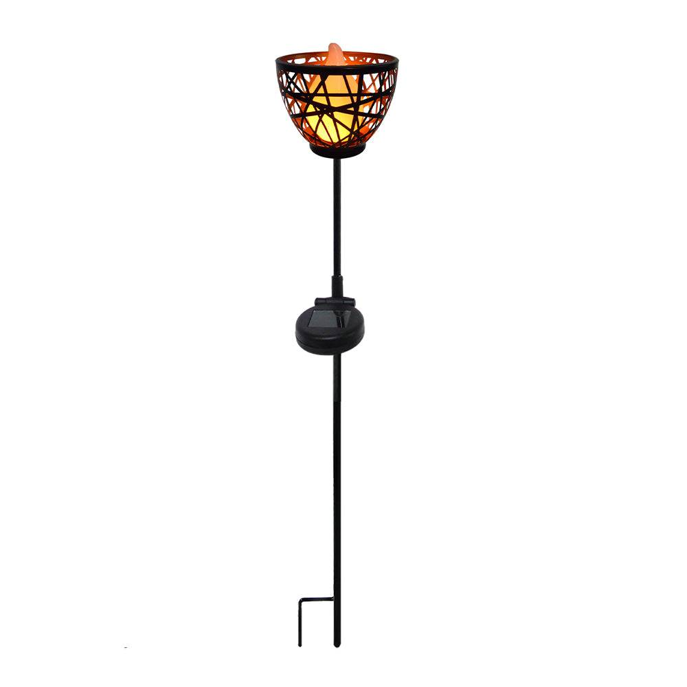 Lumisky - Torche solaire en métal BLOSSOM Noir Metal H84.5CM - Imagen 1