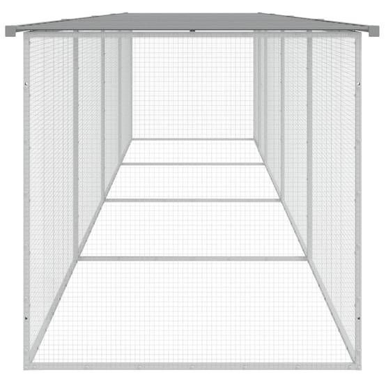 Vidaxl - Poulailler avec toit gris clair 403x98x90 cm acier galvanisé vidaXL 3189055 - Image 5