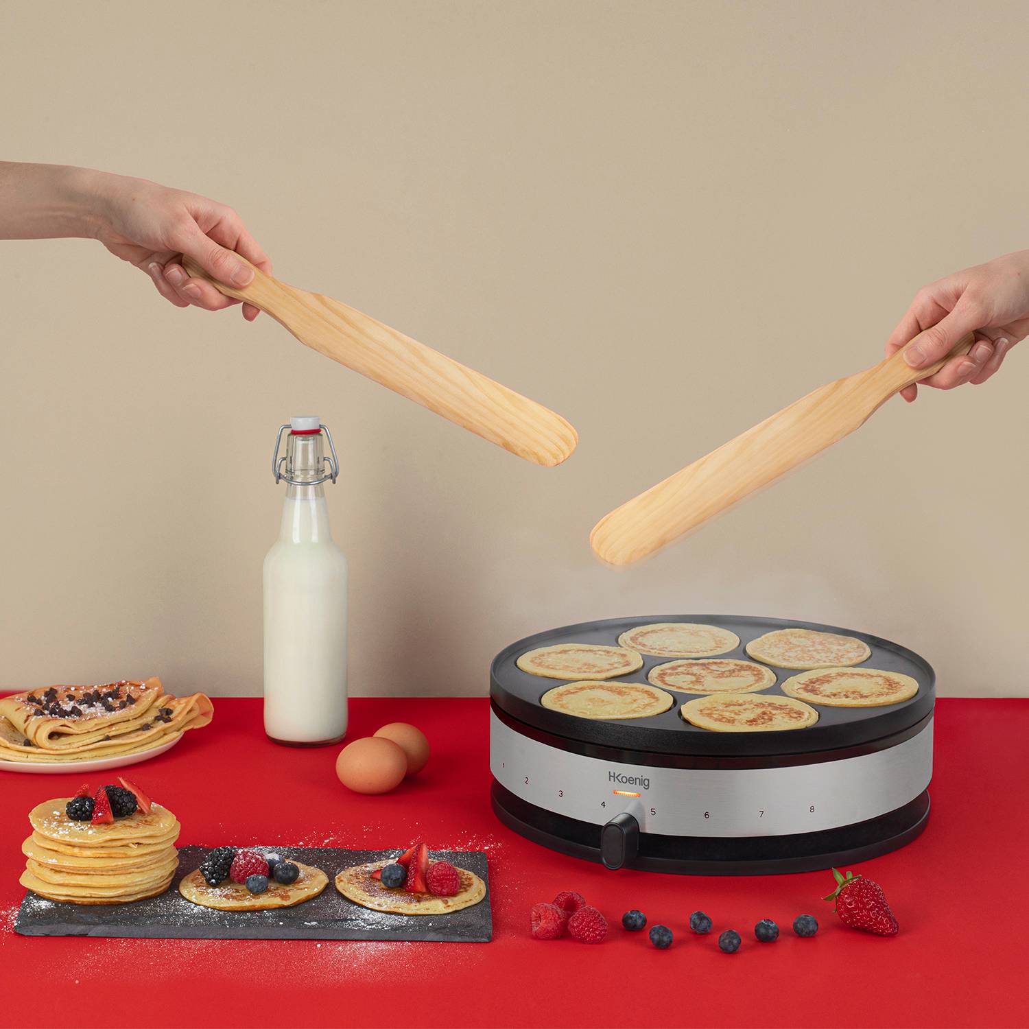 H.Koenig - Crêpière avec plaque réversible 33cm - KREP56 H.Koenig - Imagen 5