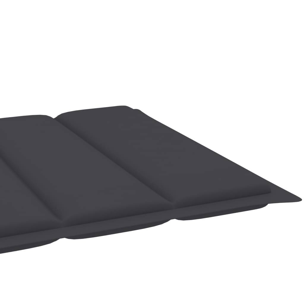 Helloshop26 - Transat chaise longue bain de soleil lit de jardin terrasse meuble d'extérieur avec table et coussin bois de teck solide - Imagen 8
