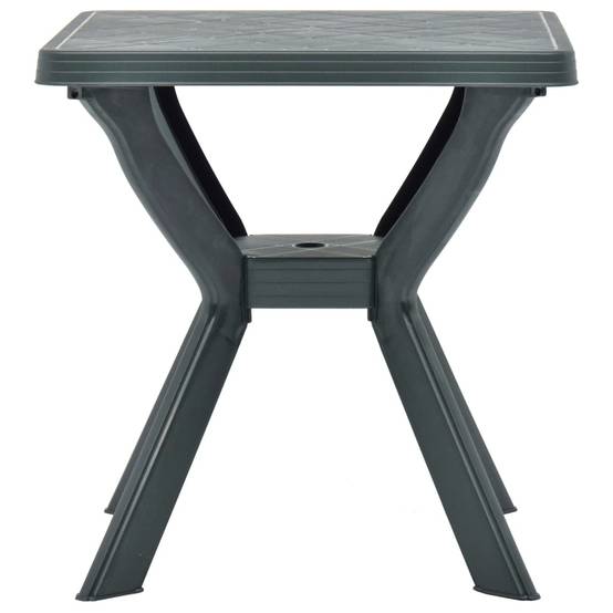 Maison Chic - Table de jardin | Table de bistro Vert 70x70x72 cm Plastique - Image 1
