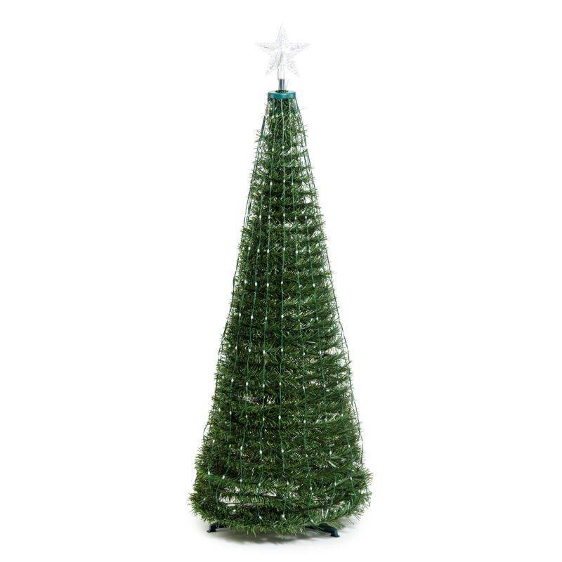 Lotti - Sapin lumineux conique animé H180cm 304 PixelLED RGB haute luminosité avec télécommande Lotti - Imagen 10