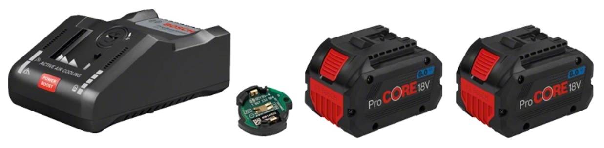 Bosch - Pack de 2 batteries ProCore 18V/8Ah + chargeur GAL 18V-160 C en boite carton BOSCH 1600A016GP - Imagen 2