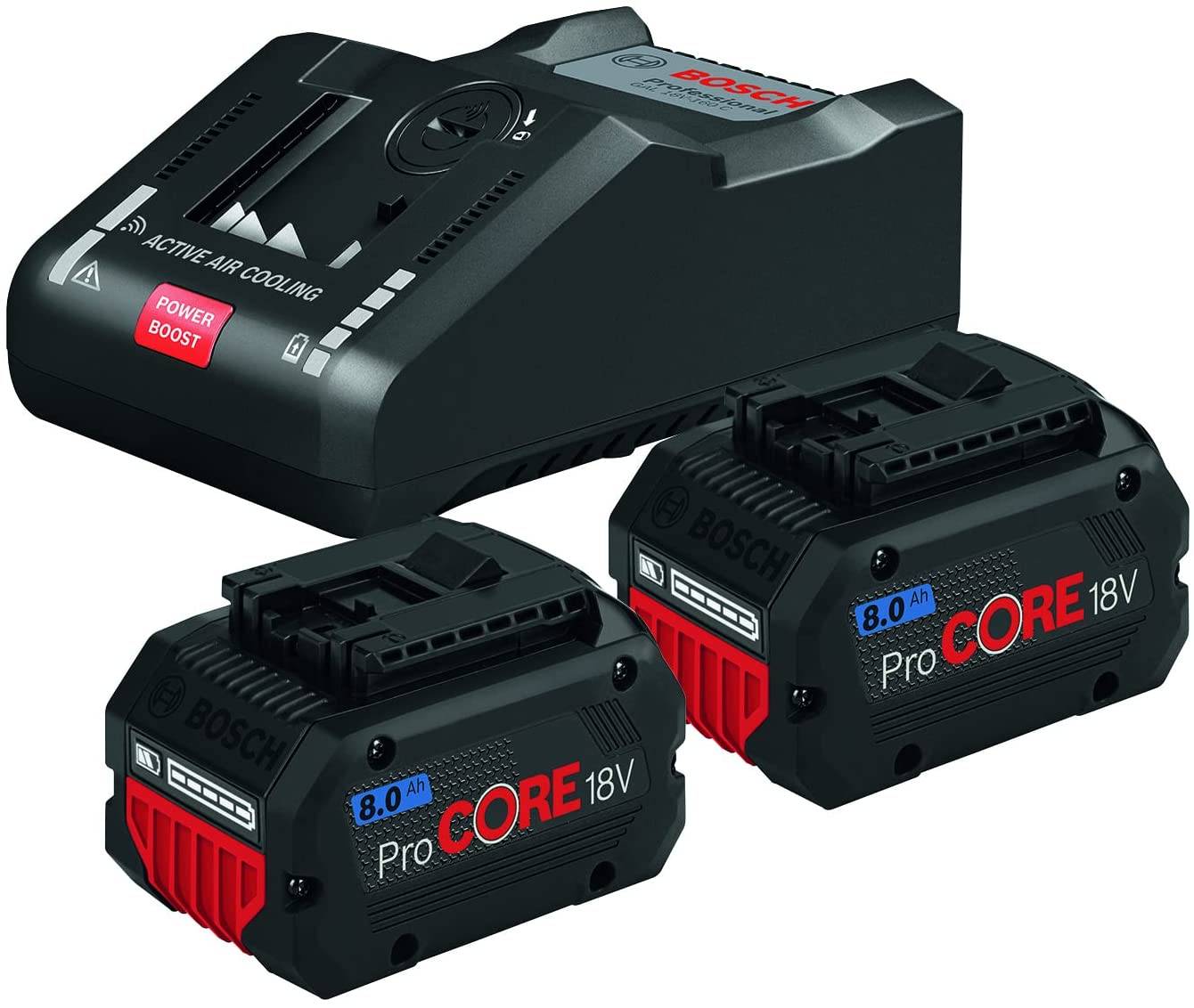 Bosch - Pack de 2 batteries ProCore 18V/8Ah + chargeur GAL 18V-160 C en boite carton BOSCH 1600A016GP - Imagen 1