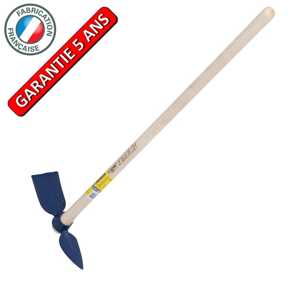 Outils Perrin - Serfouette forgée panne et langue de 26 cm manche 1,30 m, pour le jardin et le potager Outils Perrin