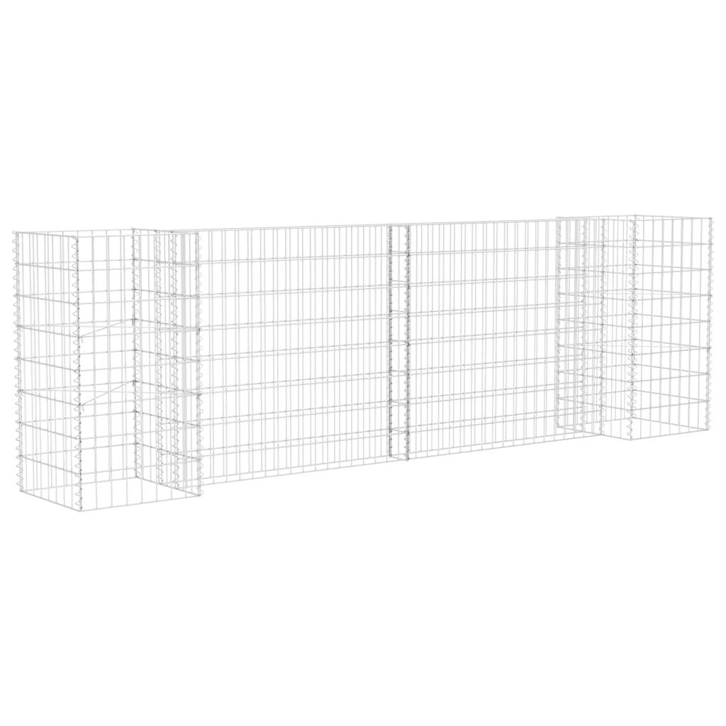 Helloshop26 - Jardinière à gabion en H 260 cm fil d'acier - Imagen 1