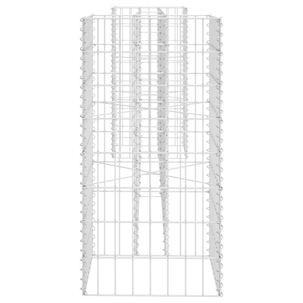 Helloshop26 - Jardinière à gabion en H 260 cm fil d'acier - Imagen 3