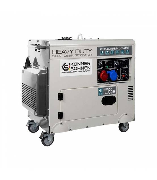 Générateur diesel boîtier renforcé 230 ou 400V moteur Euro 5 "Könner & Söhnen" KS 9200HDES-1/3 ATSR - Image 2
