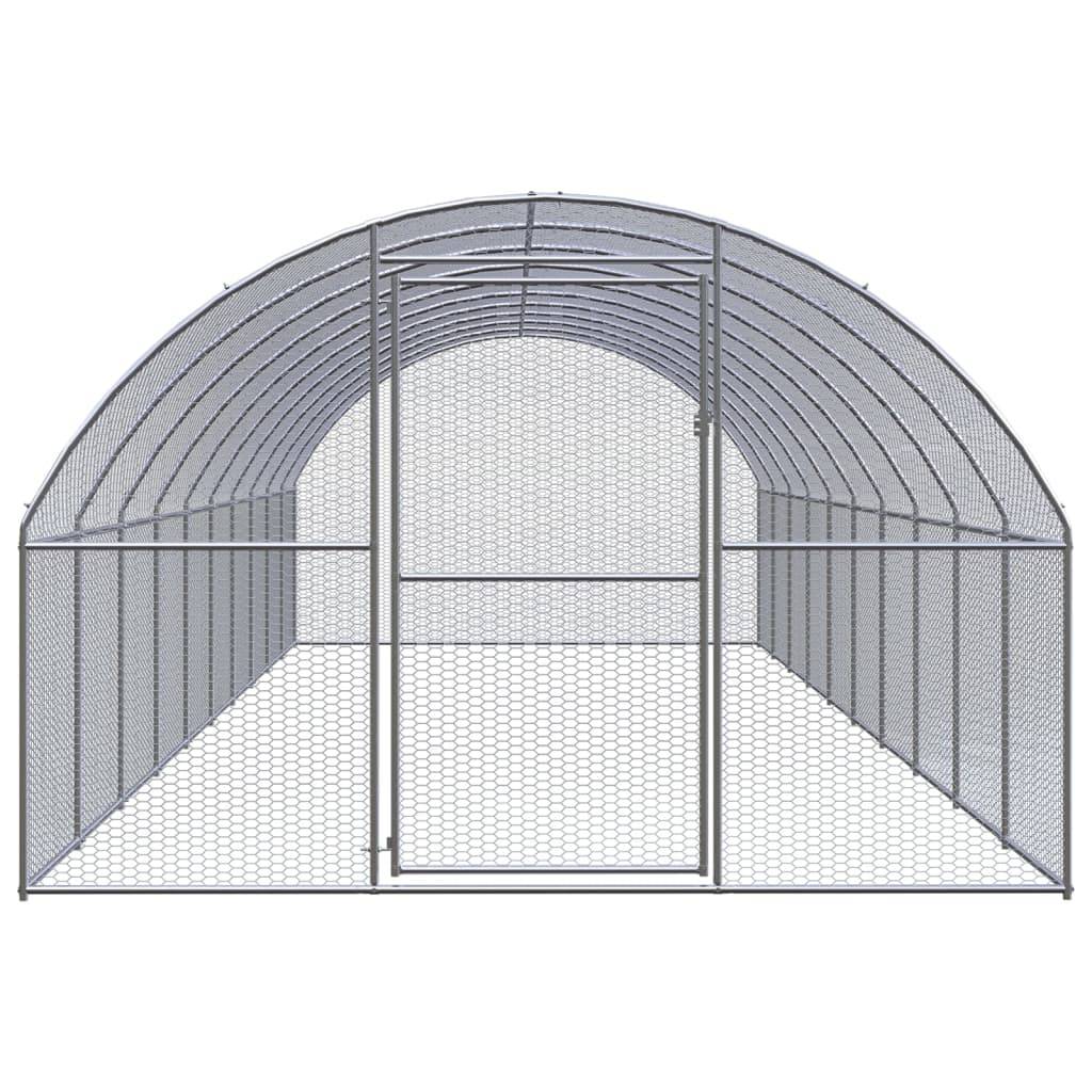 Poulailler extérieur Acier galvanisé Volière grillagée pour jardin 3x10x2 m – ComfortXL Outdoor Living - Image 2