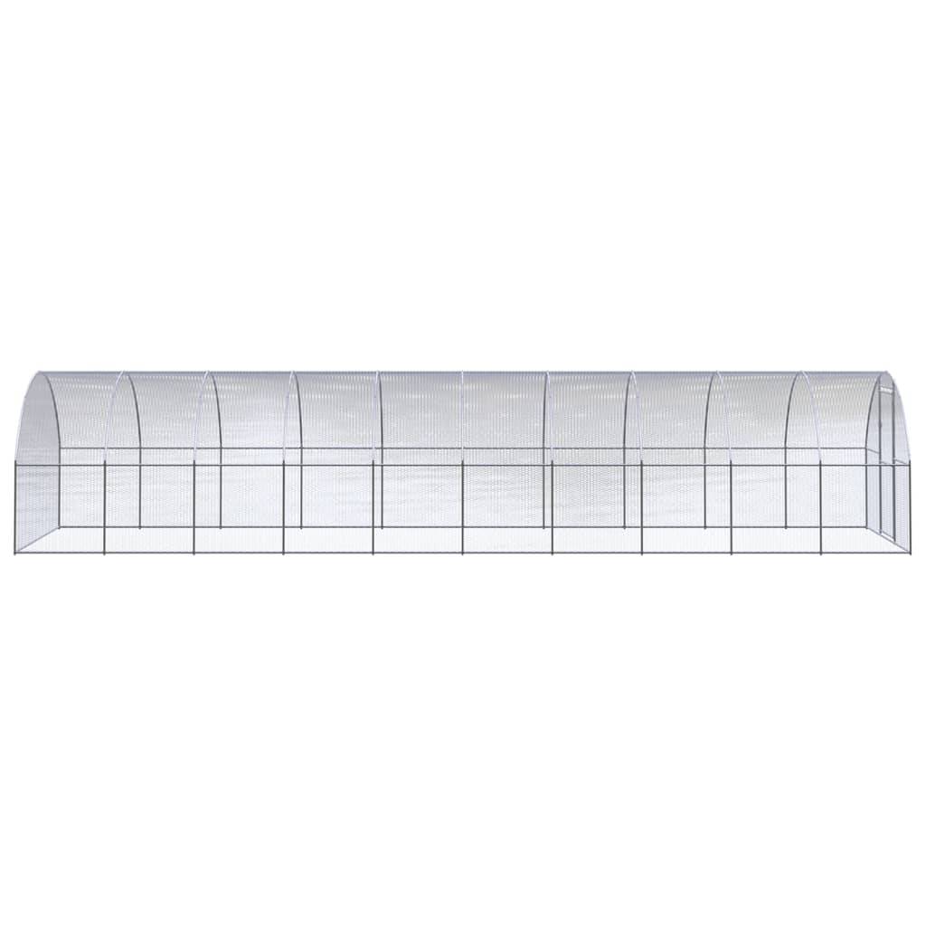 Poulailler extérieur Acier galvanisé Volière grillagée pour jardin 3x10x2 m – ComfortXL Outdoor Living - Image 3