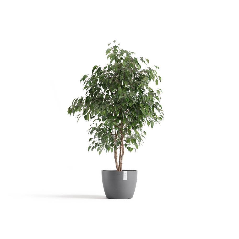 Ecopots - Pot Rond Stockholm 31 Gris - Ø 31 x H. 23,3 cm - 12,9 L ECOPOTS - Imagen 1