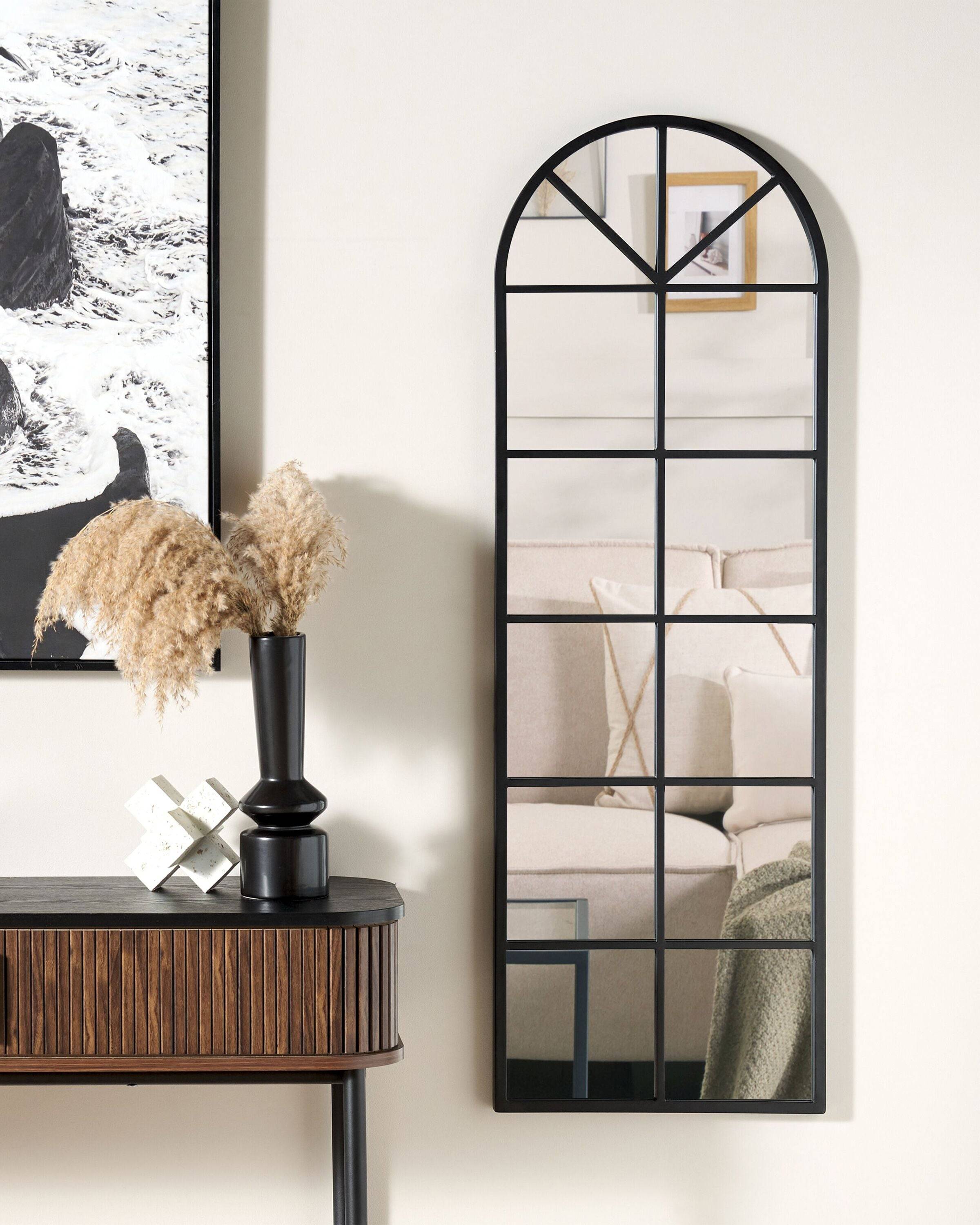Beliani - Miroir Métal Noir BROUAGE - 40x3x120- Beliani - Image 1