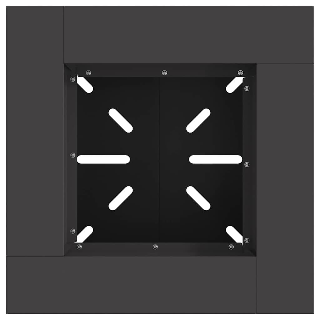 ComfortXL - Brasero Carré sur Pieds en Acier Foyer à Bois Moderne pour Jardin Terrasse Noir – ComfortXL Outdoor Living - Image 6