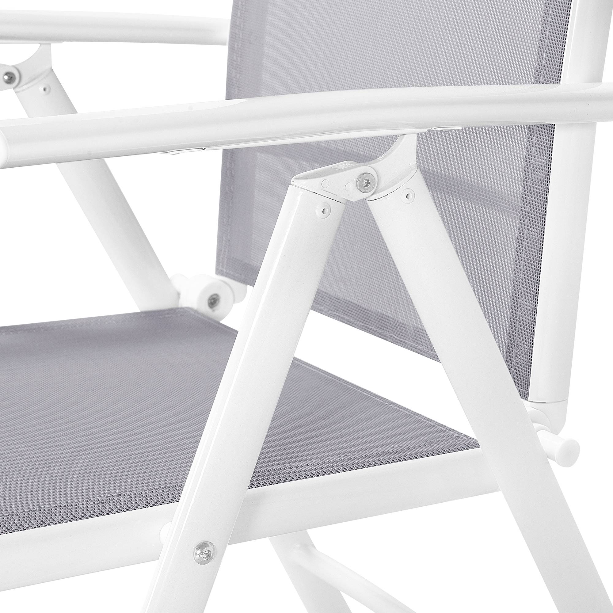 Beliani - Chaise de jardin Aluminium Gris CATANIA - 54x65x103- Beliani - Image 5