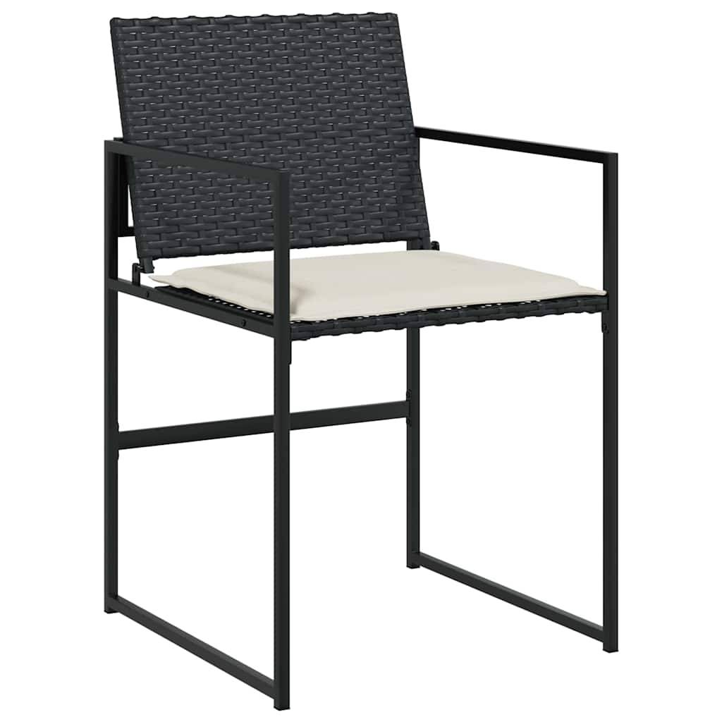 ComfortXL - Salon de Jardin 4 Places en Résine Tressée avec Coussins et Accoudoirs Ergonomiques Noir – ComfortXL Outdoor Living - Image 6
