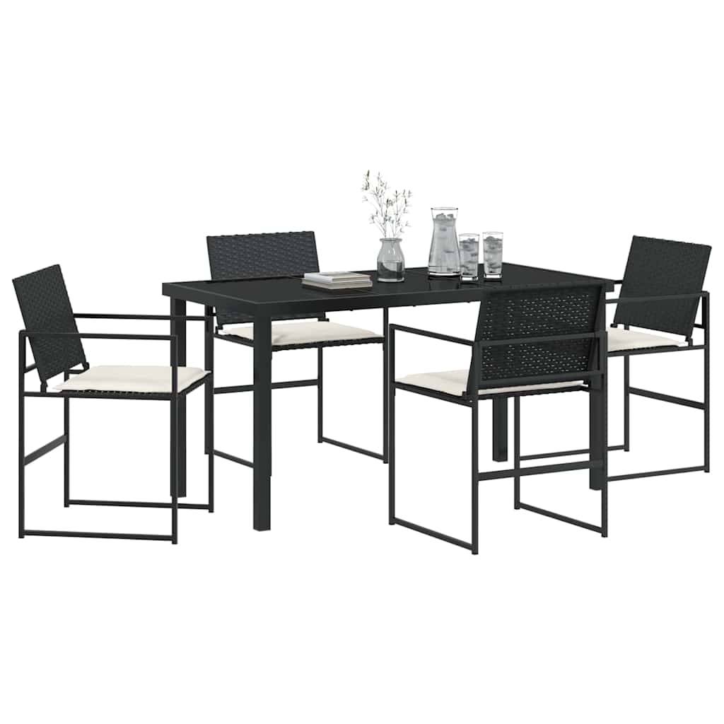 ComfortXL - Salon de Jardin 4 Places en Résine Tressée avec Coussins et Accoudoirs Ergonomiques Noir – ComfortXL Outdoor Living - Image 3