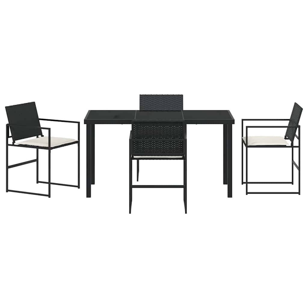 ComfortXL - Salon de Jardin 4 Places en Résine Tressée avec Coussins et Accoudoirs Ergonomiques Noir – ComfortXL Outdoor Living - Image 7