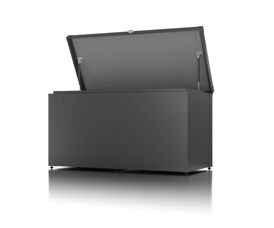 Guardi - Coffre de rangement polyvalent - taille S - Anthracite - 129x56,5x68,2 - acier Guardi - Imagen 2