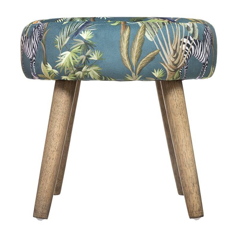 Tabouret motifs jungle H40 Sango Atmosphera - Imagen 2