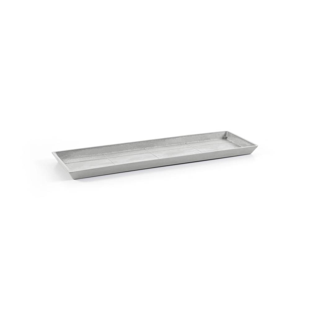 Ecopots - Soucoupe Rectangular 55 Old Blanc Gris - 57,5 x 19,5 x H. 2,5 cm ECOPOTS