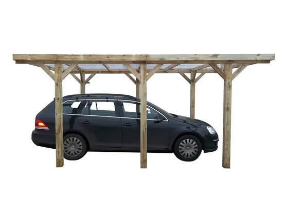 Altanka - Carport, abri de voiture 3.04x5.12 m - 15.56 m2 - couverture PVC - CAR10PVCTR - ALTANKA - Image 4